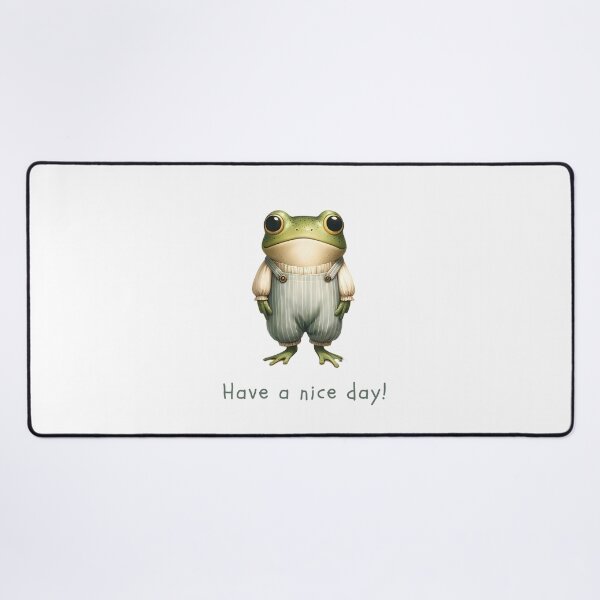Item preview, Joyful Amphibian: 'Happy Frog' Illustrated Art designed and sold by KNAA.