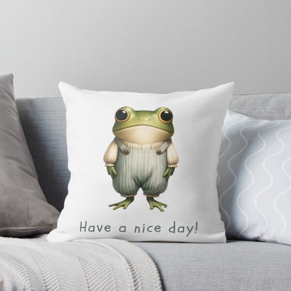 Item preview, Joyful Amphibian: 'Happy Frog' Illustrated Art designed and sold by KNAA.