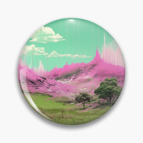 Item preview, Glitched Art Landscape of Nature and Mountains designed and sold by Je-we.