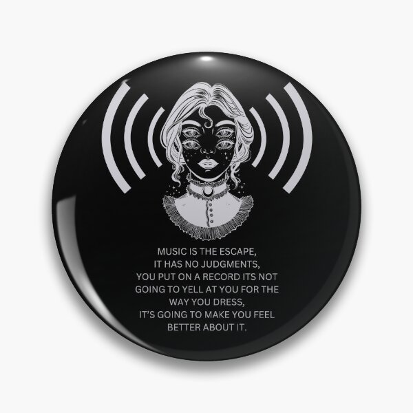 Item preview, MUSIC IS THE ESCAPE designed and sold by DARKEDGEDNB.