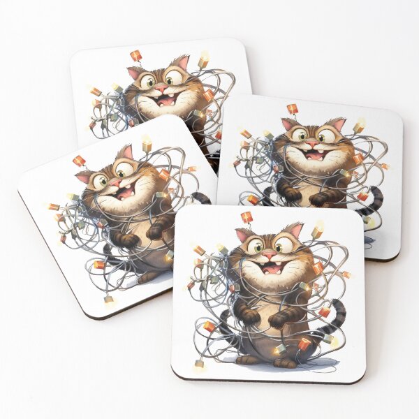 Item preview, Holiday Hijinks A Cat's Light-hearted Tangle designed and sold by Arsira.