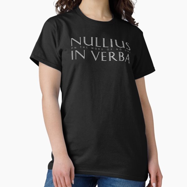 Artikel-Vorschau von Nullius in Verba (auf das Wort von niemandem), designt und verkauft von Elvin Dantes.