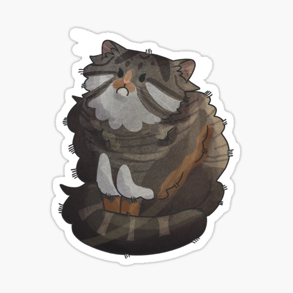 Vista previa del artículo con la obra «Angry Manul - El gato de Pallas», diseñado y vendido por FelineEmporium.