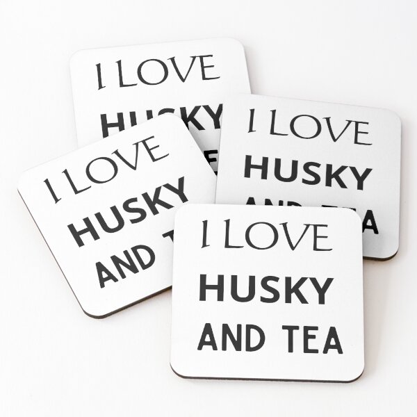 Item preview, I LOVE HUSKY AND TEA designed and sold by mer-ONE.