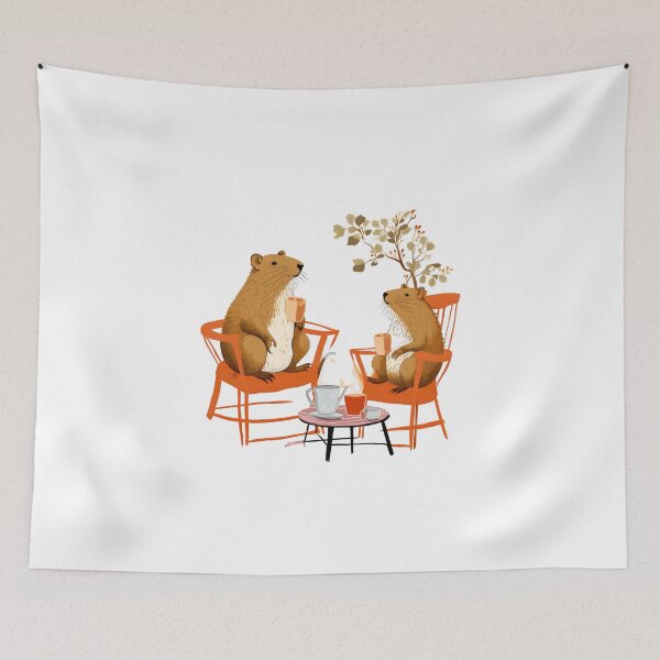Item preview, Camiseta Carpincho Coffee Time designed and sold by CharischyDesign.