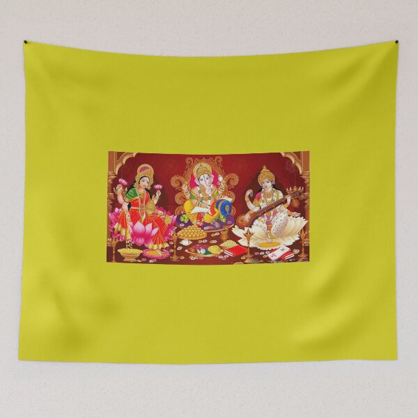 Item preview, Lakshmi,Ganesh, Saraswati Divine Illustration designed and sold by GoddessParvatiSati.