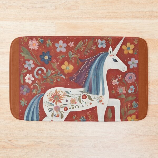 Item preview, Folk Art Unicorn designed and sold by LittleGoblinPrs.