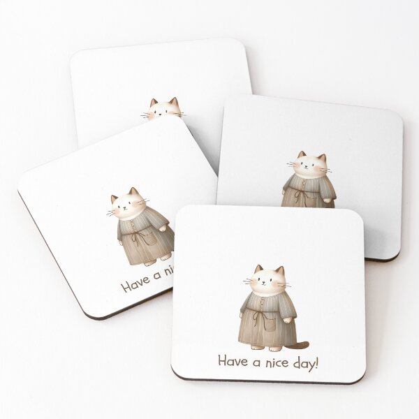Item preview, Chill Feline: Whimsical Illustration designed and sold by KNAA.