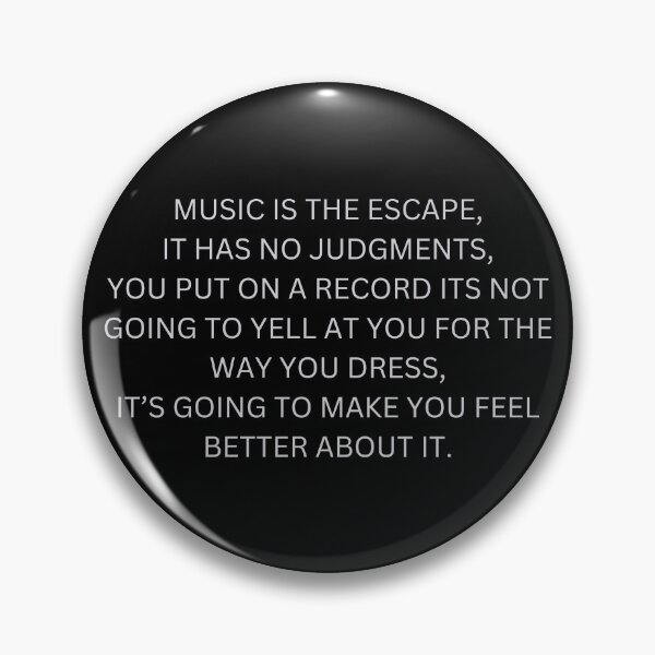 Item preview, MUSIC IS THE ESCAPE designed and sold by DARKEDGEDNB.