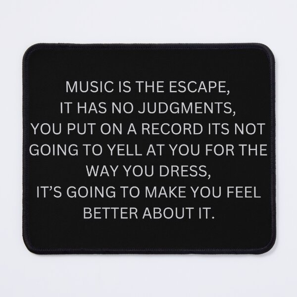 Item preview, MUSIC IS THE ESCAPE designed and sold by DARKEDGEDNB.