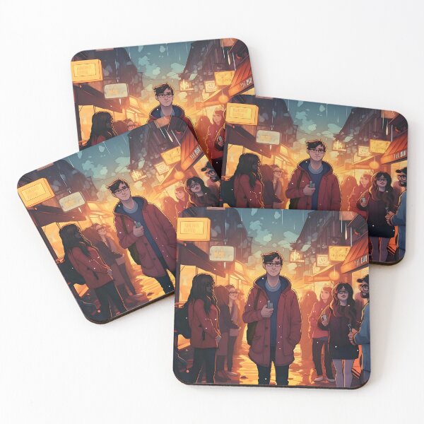 Item preview, Lonely Rain: Man Amid Urban Currents designed and sold by ArrangedDesigns.