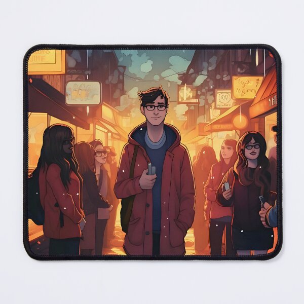 Item preview, Lonely Rain: Man Amid Urban Currents designed and sold by ArrangedDesigns.