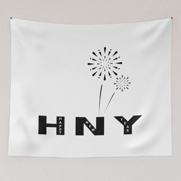 Item preview, Happy New Year Celebration Typography Design - Festive Holiday Art designed and sold by Gayan-Art.