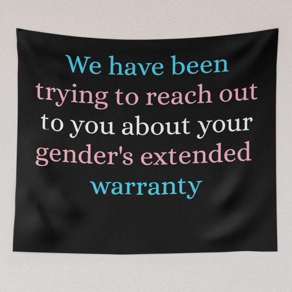 Item preview, Genders extended warranty - Transgender flag edition designed and sold by littleblueart.