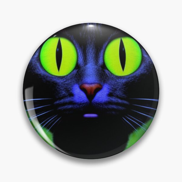 Item preview, Trippy Psychedelic Black Cat designed and sold by TheDarkWardrobe.