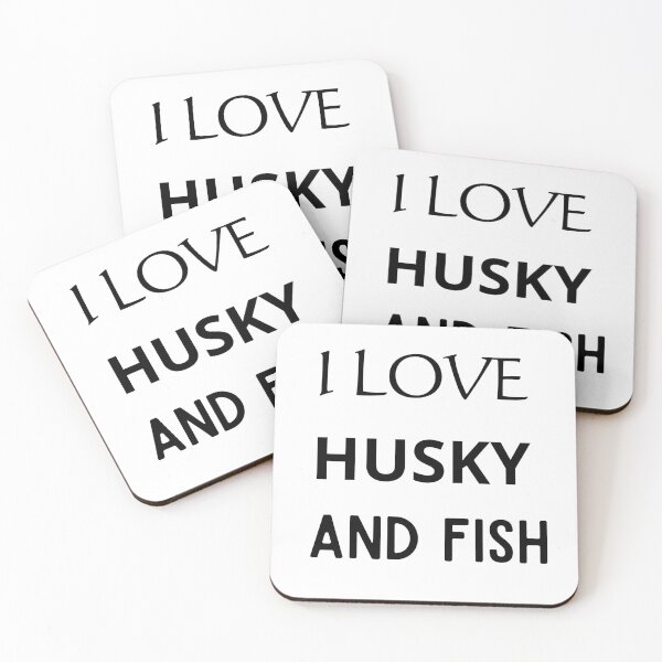 Item preview, I LOVE HUSKY AND FISH designed and sold by mer-ONE.