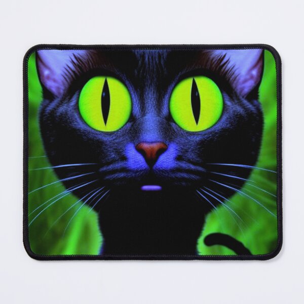 Item preview, Trippy Psychedelic Black Cat designed and sold by TheDarkWardrobe.