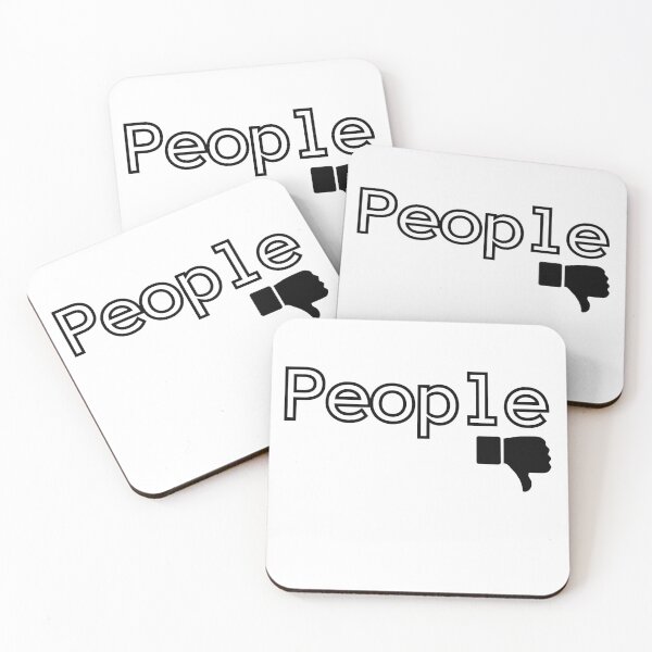 Item preview, People Thumb Down No People Introverts Motto designed and sold by CyberArtistOne.