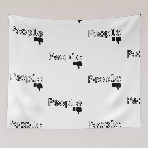 Item preview, People Thumb Down No People Introverts Motto designed and sold by CyberArtistOne.