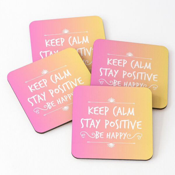 Item preview, Keep Calm Stay positive Be Happy designed and sold by TheRightHonMP.