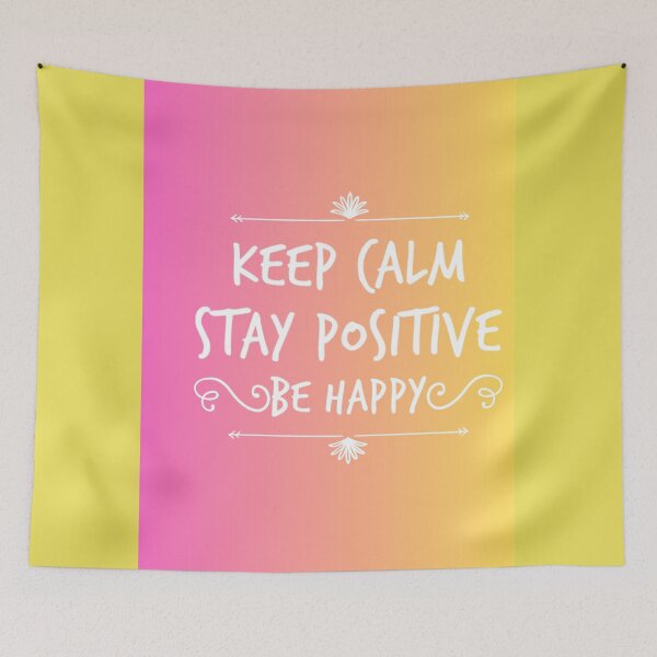 Item preview, Keep Calm Stay positive Be Happy designed and sold by TheRightHonMP.