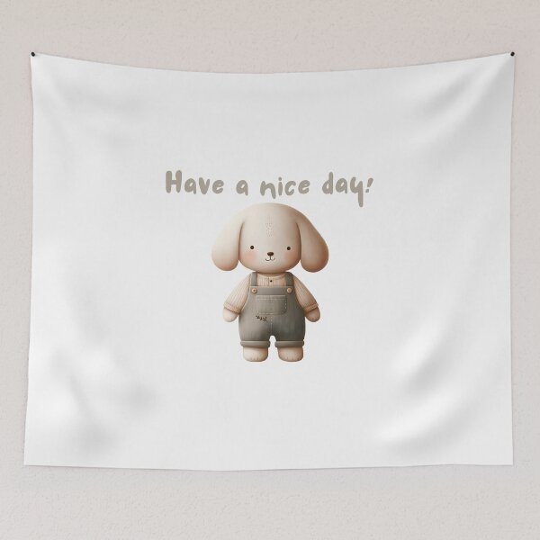 Item preview, Playful Canine: 'Lil Pup' Whimsical Dog Illustration designed and sold by KNAA.