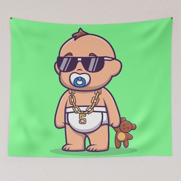 Item preview, Cool Baby boy cartoon designed and sold by jortkesi.