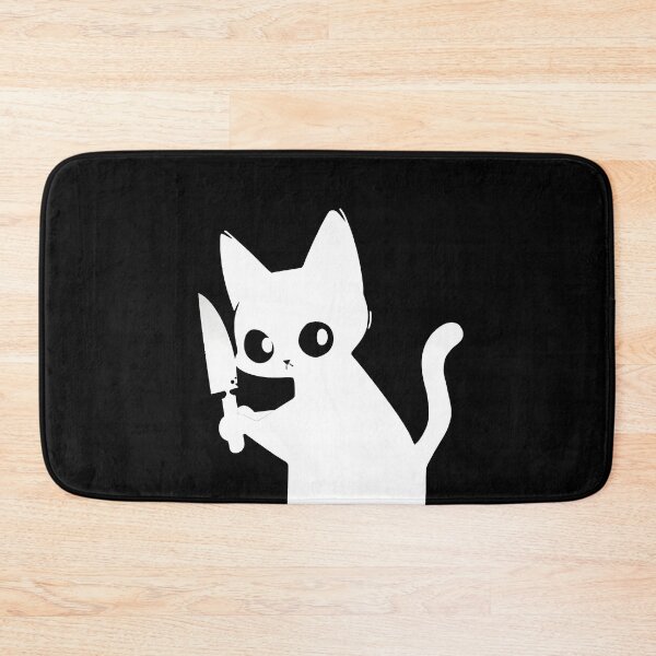 Item preview, Murderous White Cat With Knife - Disobey designed and sold by SeraphineArts.