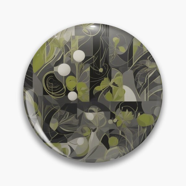 Item preview, GREEN AND GREY ART DECO - ABSTRACT designed and sold by NAG5089A.