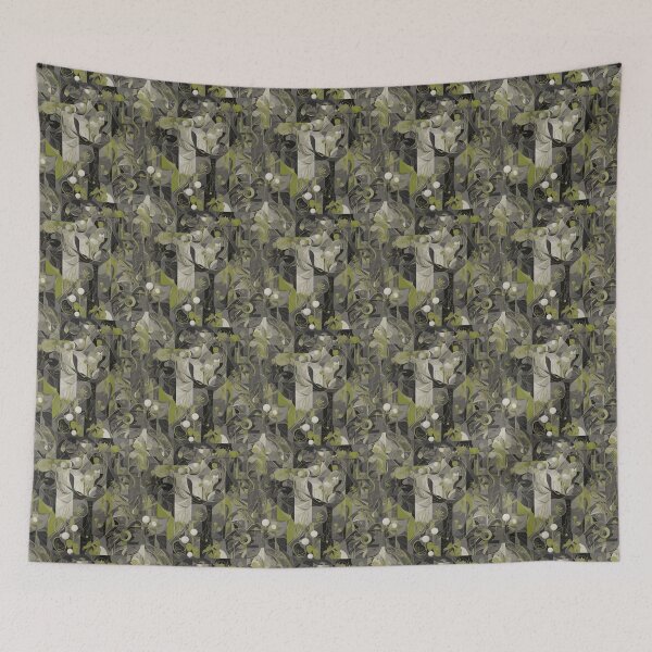 Item preview, GREEN AND GREY ART DECO - ABSTRACT designed and sold by NAG5089A.