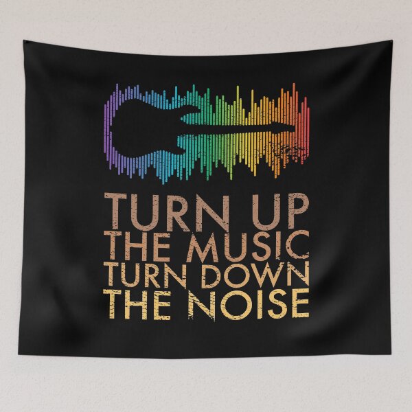 Item preview, Turn Up The Music Turn Down The Noise designed and sold by CJansuebsri.