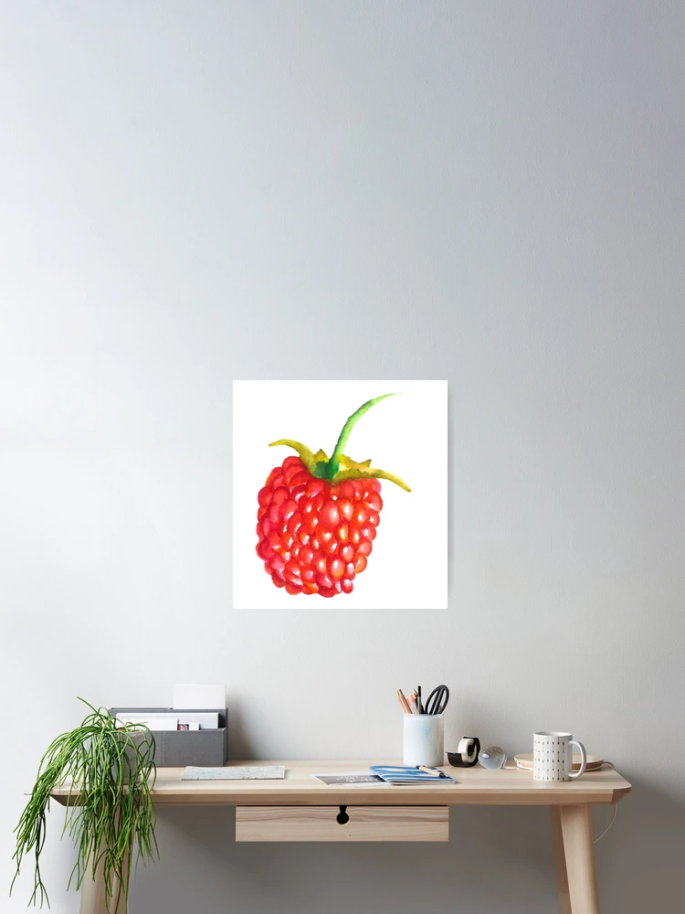 Thumbnail 2 of 3, Poster, Juicy Red Raspberry  designed and sold by Marie W.