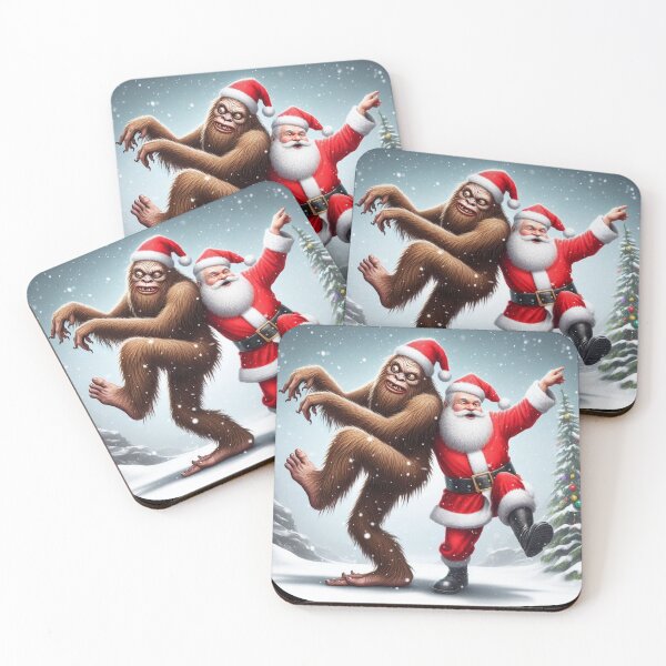Item preview, Sasquatch Sips & Santa's Sway designed and sold by HeadTurningArt.