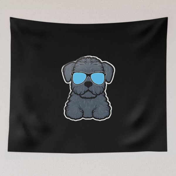 Item preview, Silly Glasses Kerry Blue Terrier designed and sold by CUTEDOGGIEZ.