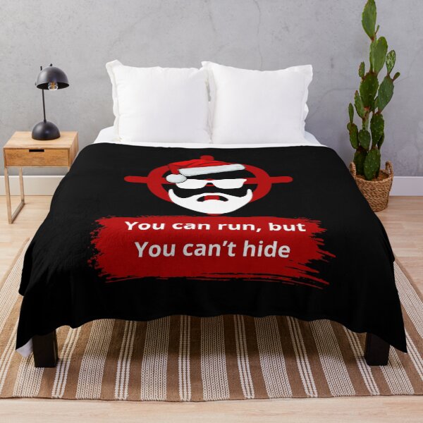 Item preview, you can run, but you can't hide. Hunting santa. designed and sold by JuniperusArt.