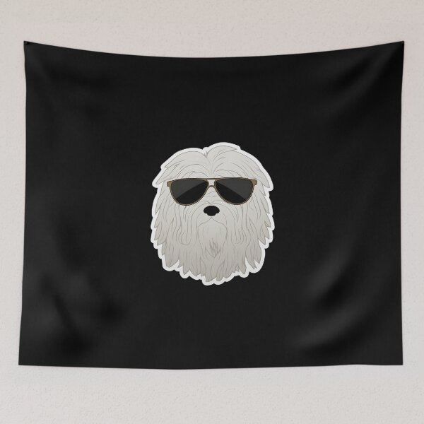 Item preview, Komondor in Cool Sunglasses designed and sold by CUTEDOGGIEZ.