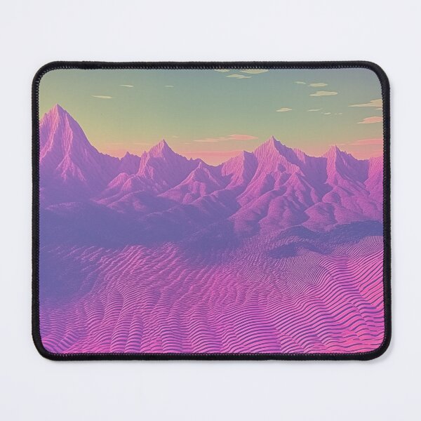 Item preview, Synthwave Art Landscape of Mountain Range designed and sold by Je-we.