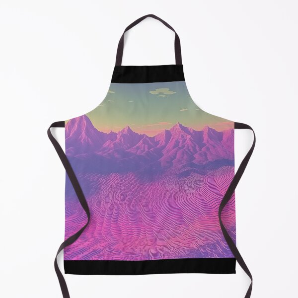 Item preview, Synthwave Art Landscape of Mountain Range designed and sold by Je-we.