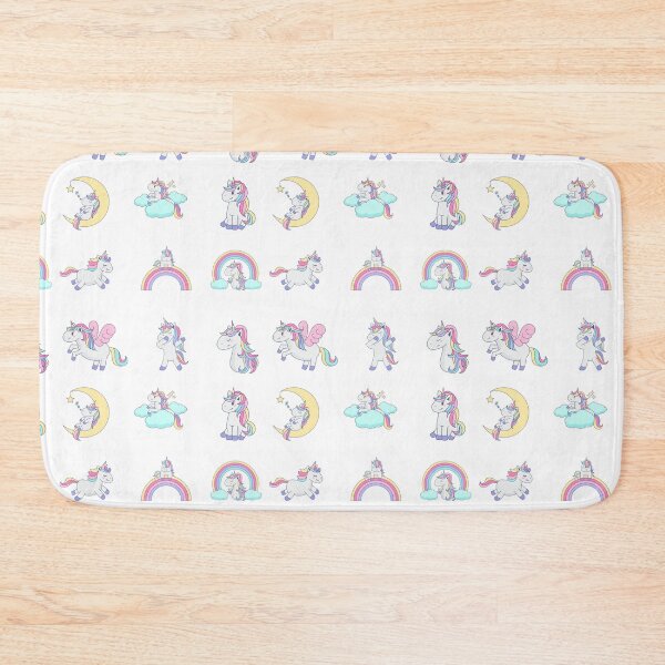 Item preview, beautiful unicorns with rainbow hair designed and sold by huape.