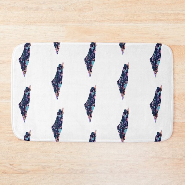 Item preview, marbled Israel + Palestine map designed and sold by cottagecorococo.