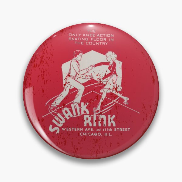 Item preview, Vintage Swank Roller Rink, Chicago, Illinois - distressed look designed and sold by retropetrol.