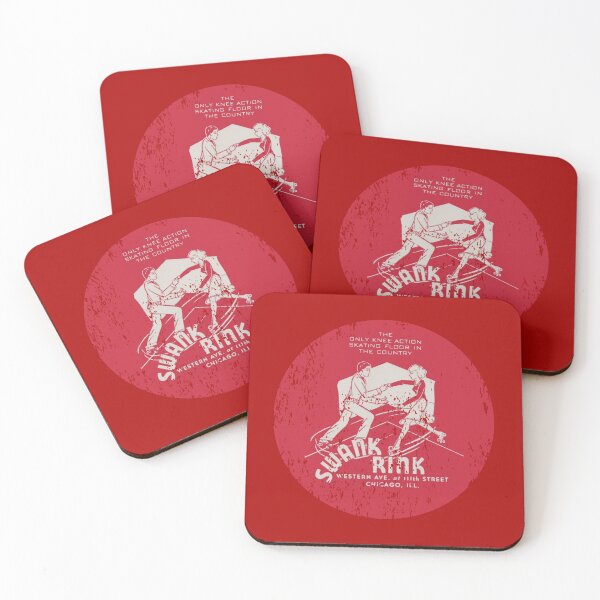 Item preview, Vintage Swank Roller Rink, Chicago, Illinois - distressed look designed and sold by retropetrol.