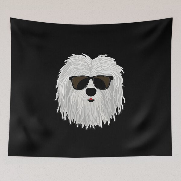 Item preview, Silly Glasses Komondor designed and sold by CUTEDOGGIEZ.