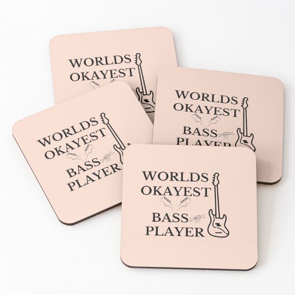 Item preview, bass / okayest bass player, Bass Guitar designed and sold by Isanoe.
