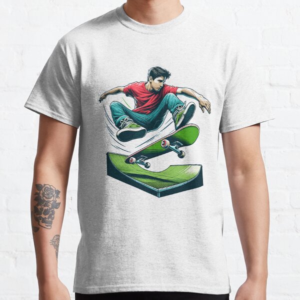 I like sk8 Retro Skate Tee Shirt – Braille Skateboarding