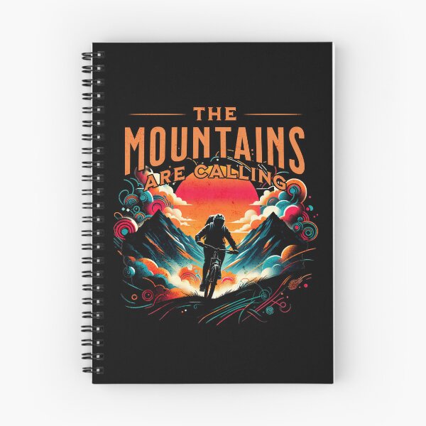 Item preview, The Mountains are Calling Mountain Bike Design designed and sold by RedDesignSyc.