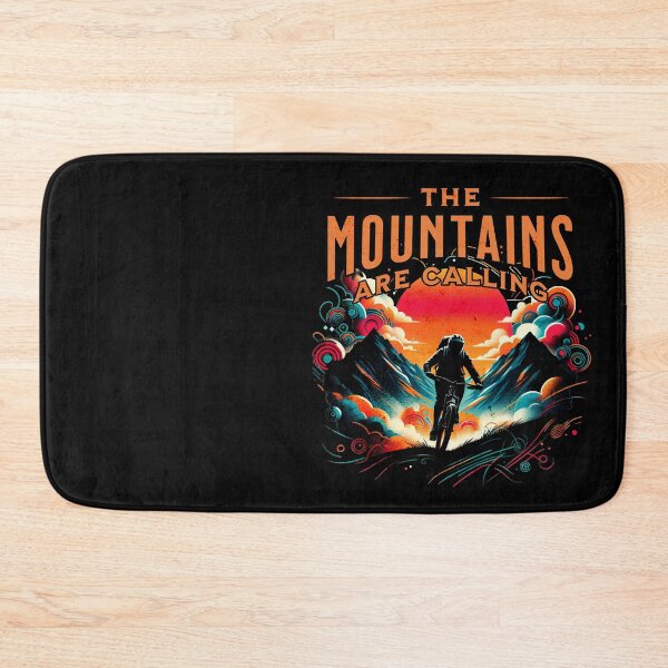 Item preview, The Mountains are Calling Mountain Bike Design designed and sold by RedDesignSyc.