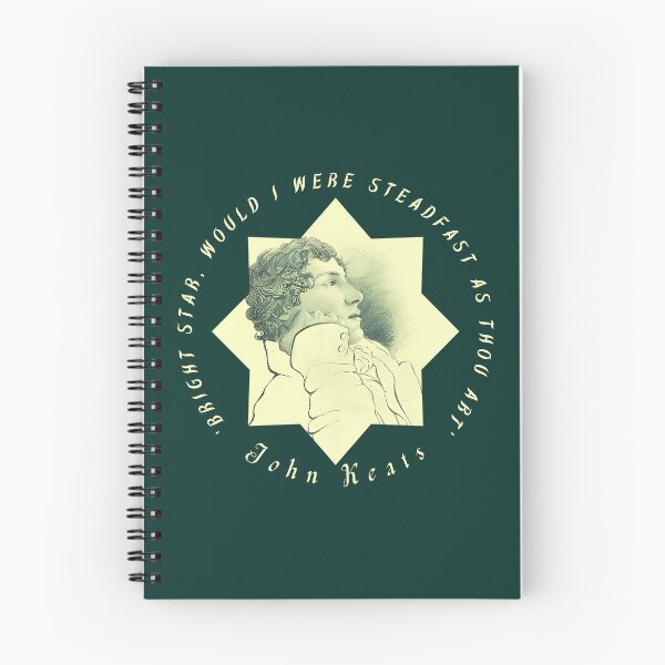 Item preview, John Keats portrait and quote: Bright star, would I were steadfast as thou art designed and sold by artbleed.
