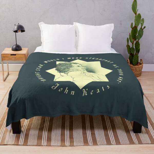 Item preview, John Keats portrait and quote: Bright star, would I were steadfast as thou art designed and sold by artbleed.