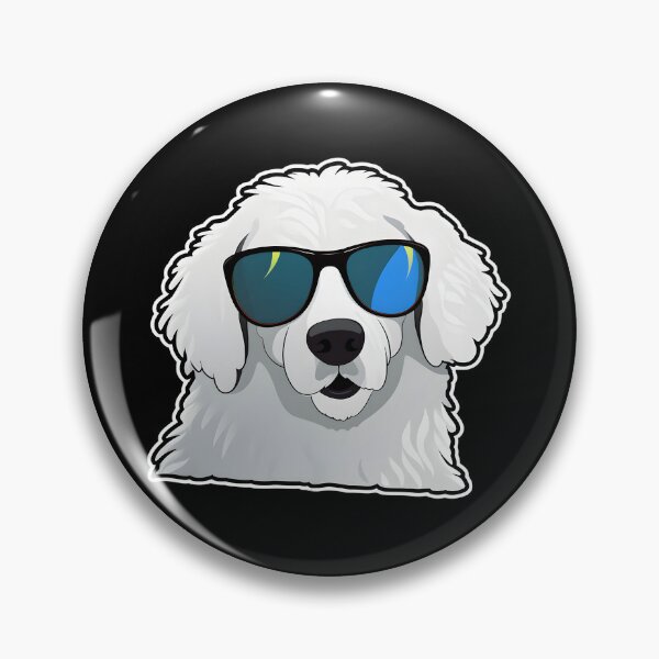 Item preview, Silly Glasses Kuvasz designed and sold by CUTEDOGGIEZ.